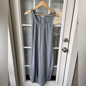 Synergy organic cotton Gray Sleeveless Maxi Dress small s